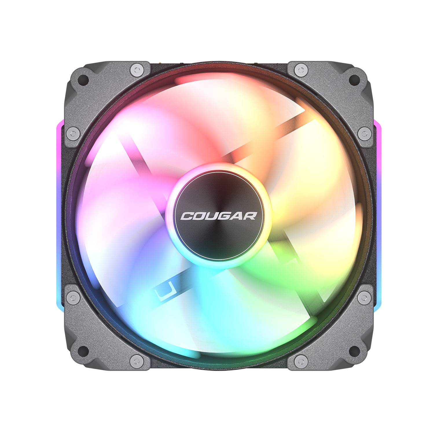 COUGAR Gehäuse Lüfter Apolar 120 ARGB, Schwarz, Ventilator, 12 cm, Schwarz