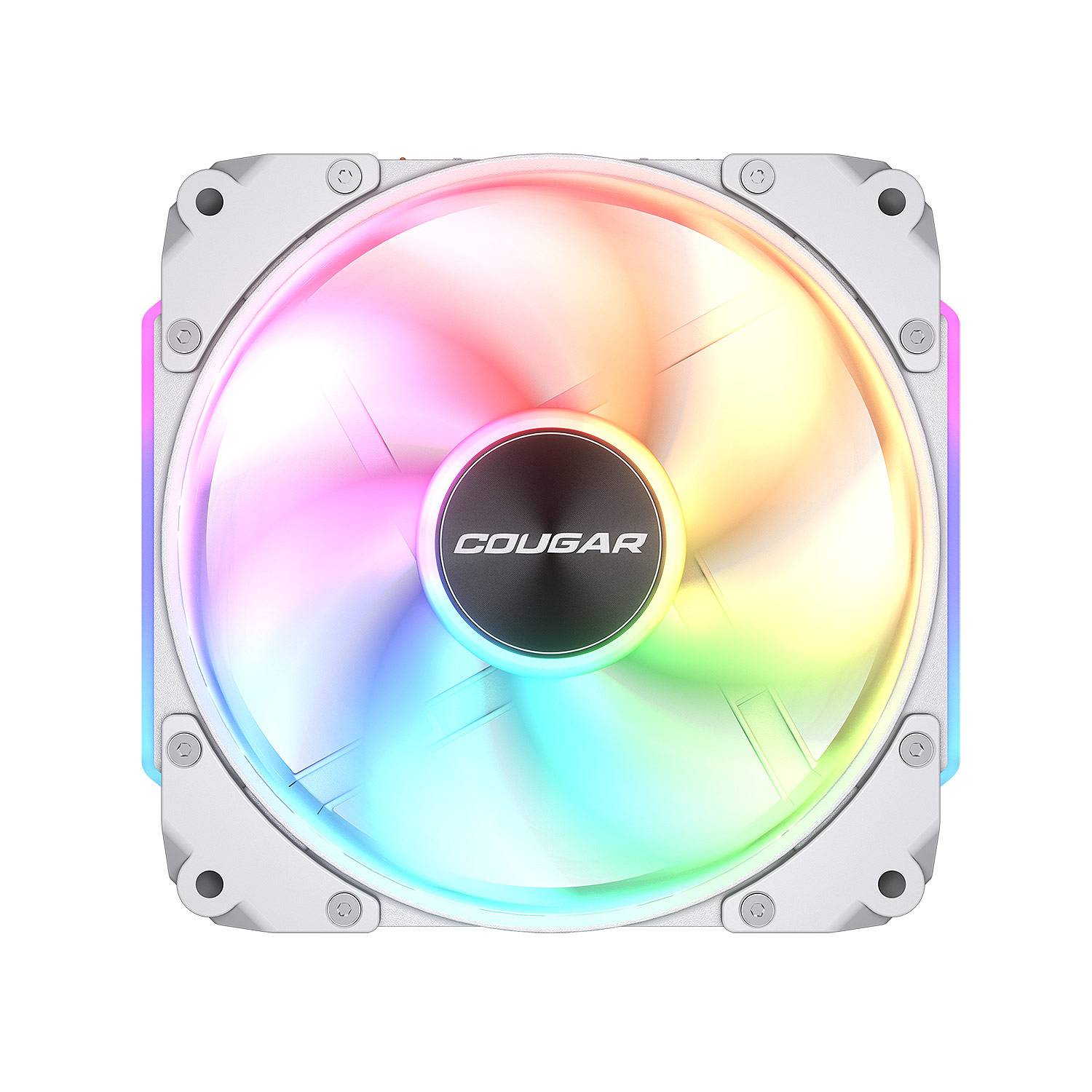 COUGAR Gehäuse Lüfter Apolar 120 ARGB, Weiß, Ventilator, 12 cm, Weiß