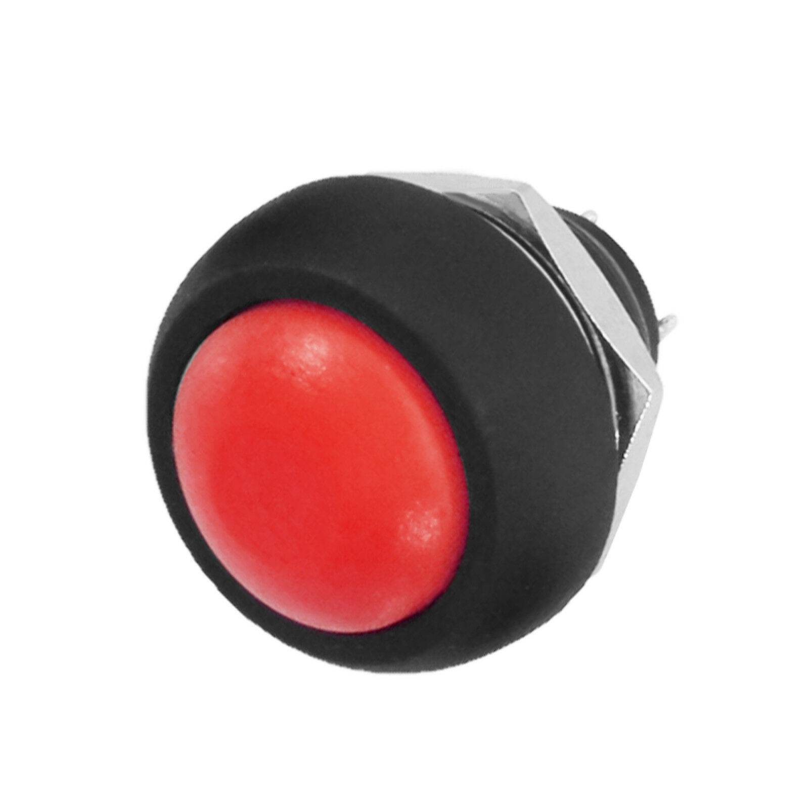 Einbau Taster Drucktaster Schließer Modellbau Druckschalter 1x EIN max. 1A Rot
