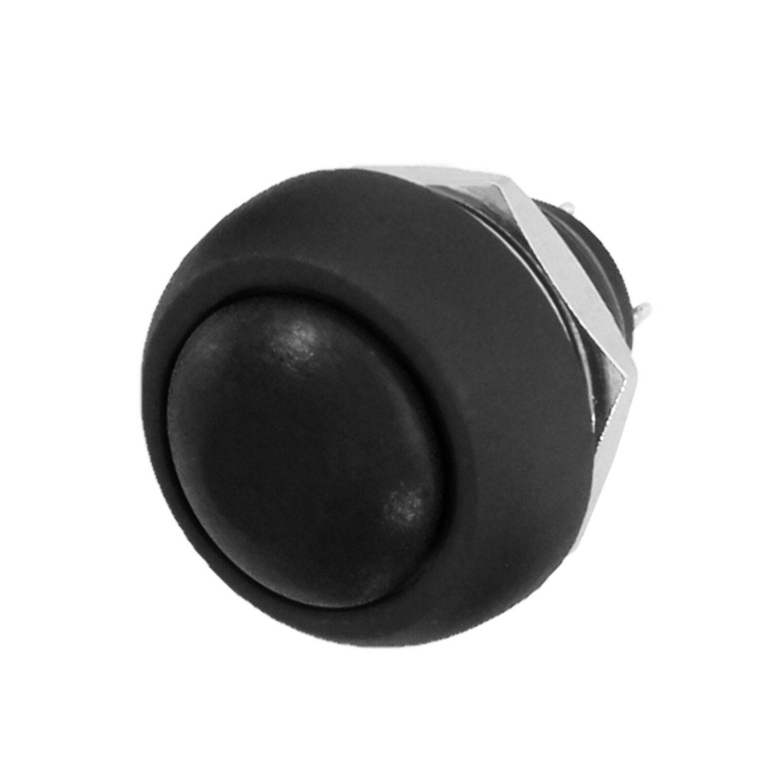 Einbau Taster Drucktaster Schließer Modellbau Druckschalter 1x EIN max. 1A Schwarz