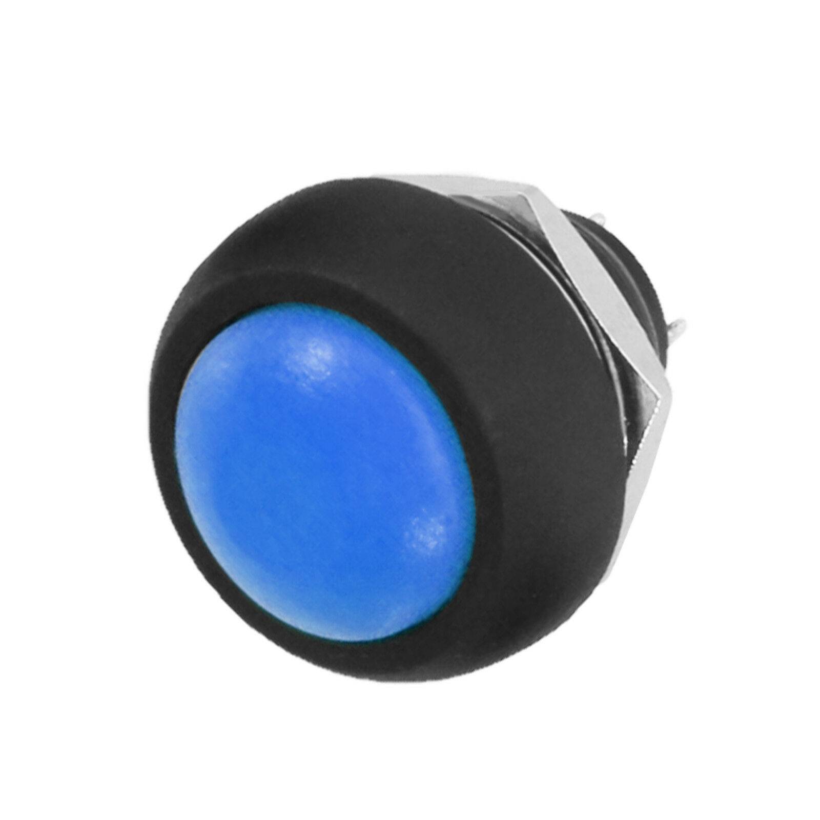 Einbau Taster Drucktaster Schließer Modellbau Druckschalter 1x EIN max. 1A Blau