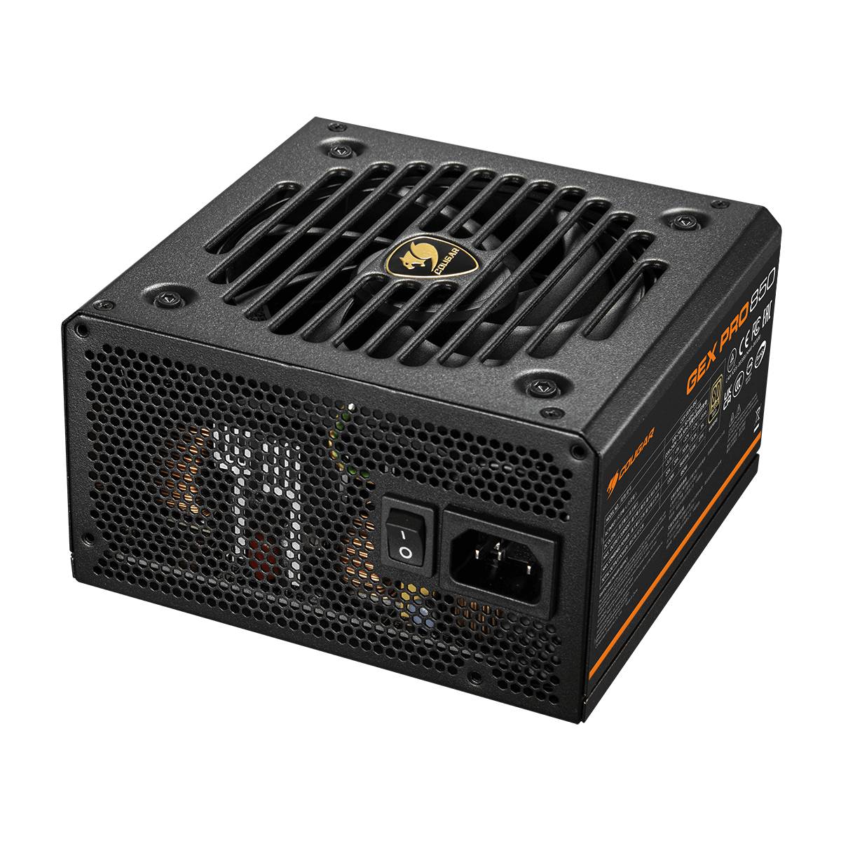 COUGAR Netzteil GEX PRO 850W ATX3.1 / 80 Plus Gold / Modular, 850 W, 100 - 240 V, 50/60 Hz, 12-6 A, 100 W, 849,6 W