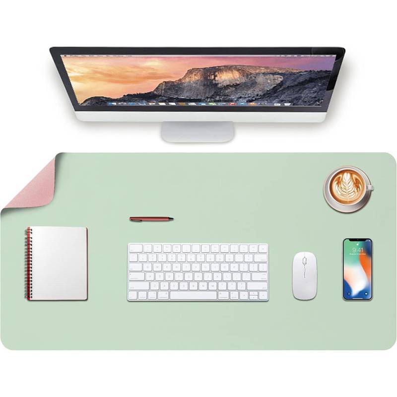 deflecto Schreibunterlage, 800 x 400 mm, minze / rosa