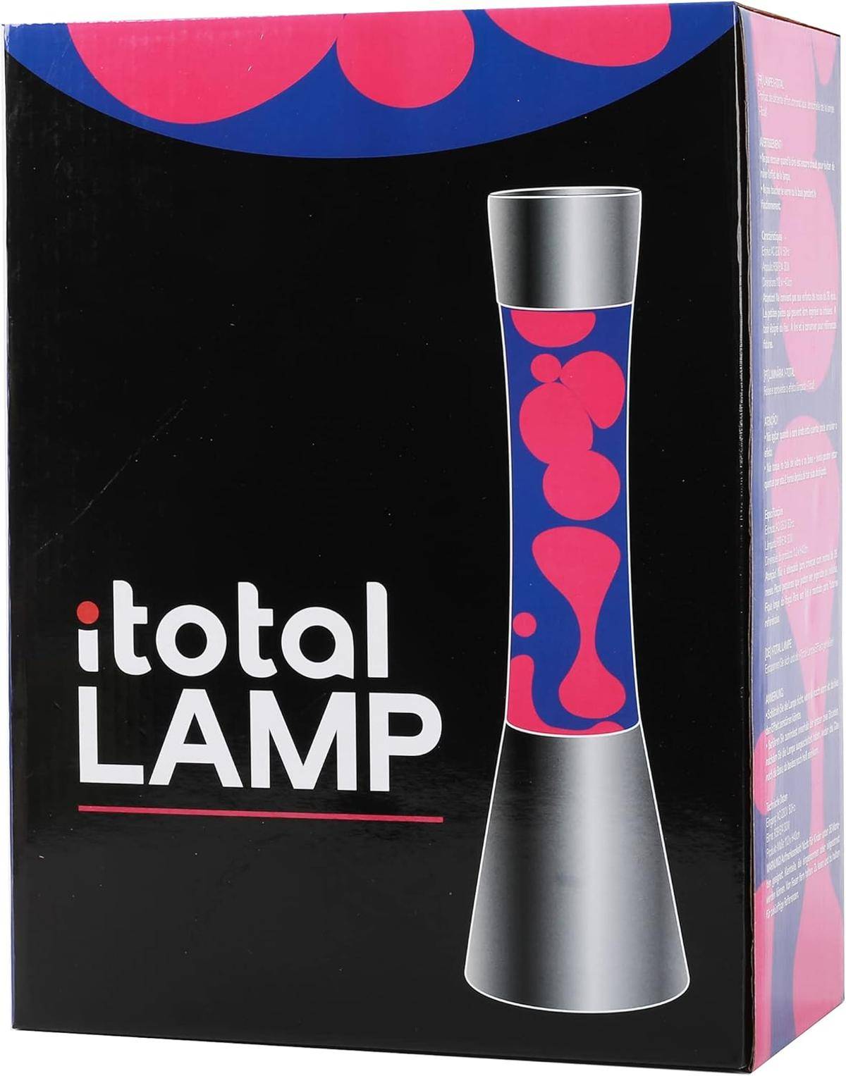 I-TOTAL® Lavalampe Magie Dekolampe Farbe lila/rosa