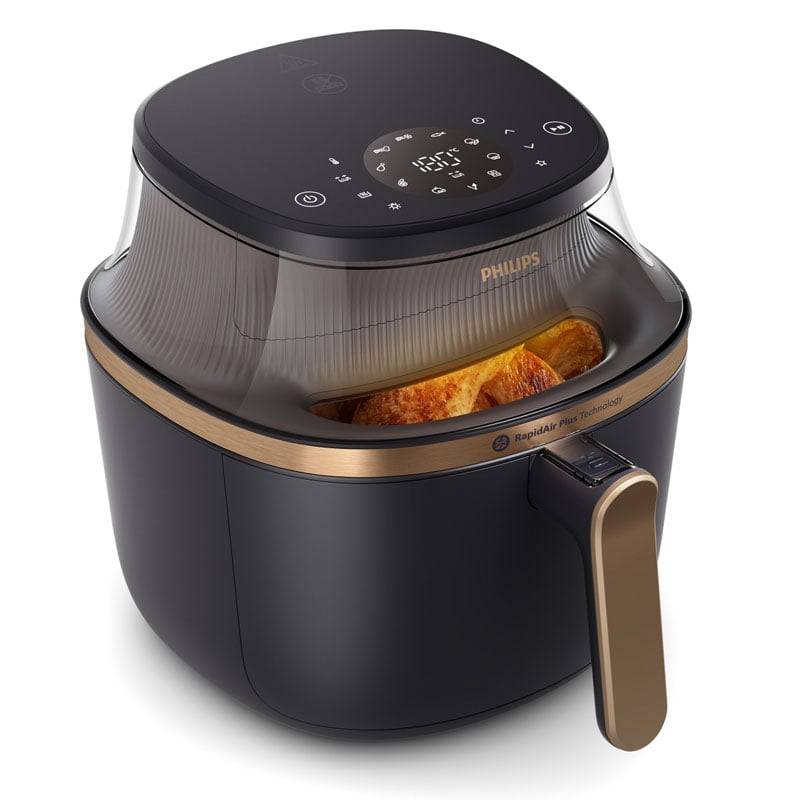 Philips NA332/00 Airfryer 3000 Series Heißluftfritteuse schwarz/kupfer