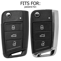 Auto Schlüssel Hülle Silikon Schutz Cover Lila kompatibel mit Golf 7 Polo 6C Seat Ateca Arona Leon Skoda Octavia Superb Kodiaq 3 Tasten Klappschlüs Auto Schlüssel Hülle Silikon Schutz Cover Lila kompatibel mit Golf 7 Polo 6C Seat Ateca Arona Leon Skoda Octavia Superb Kodiaq 3 Tasten Klappschlüs