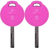2x Auto Schlüssel Silikon Schutz Hülle Pink kompatibel mit Mitsubishi Colt VI Smart Forfour 454 2 Tasten Funk Fernbedienung 2x Auto Schlüssel Silikon Schutz Hülle Pink kompatibel mit Mitsubishi Colt VI Smart Forfour 454 2 Tasten Funk Fernbedienung