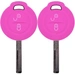 2x Auto Schlüssel Silikon Schutz Hülle Pink kompatibel mit Mitsubishi Colt VI Smart Forfour 454 2 Tasten Funk Fernbedienung 2x Auto Schlüssel Silikon Schutz Hülle Pink kompatibel mit Mitsubishi Colt VI Smart Forfour 454 2 Tasten Funk Fernbedienung