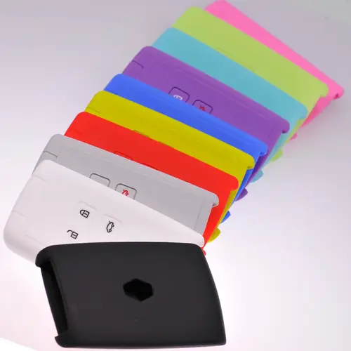 Auto Schlüssel Hülle Silikon Schutz Cover Rosa kompatibel mit Renault Megane Kadjar Clio Captur 4 Tasten KEYLESS SMARTKEY Auto Schlüssel Hülle Silikon Schutz Cover Rosa kompatibel mit Renault Megane Kadjar Clio Captur 4 Tasten KEYLESS SMARTKEY