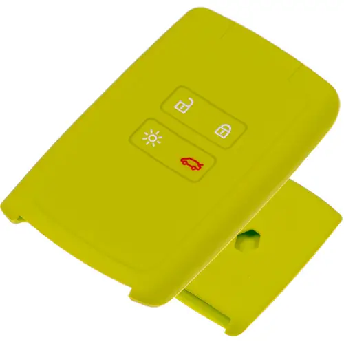 2x Auto Schlüssel Silikon Schutz Hülle Apfelgrün kompatibel mit Renault Megane Kadjar Clio Captur 4 Tasten KEYLESS SMARTKEY 2x Auto Schlüssel Silikon Schutz Hülle Apfelgrün kompatibel mit Renault Megane Kadjar Clio Captur 4 Tasten KEYLESS SMARTKEY