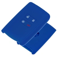 Auto Schlüssel Silikon Schutz Hülle + Schlüsselband Blau kompatibel mit Renault Megane Kadjar Clio Captur 4 Tasten KEYLESS SMARTKEY Auto Schlüssel Silikon Schutz Hülle + Schlüsselband Blau kompatibel mit Renault Megane Kadjar Clio Captur 4 Tasten KEYLESS SMARTKEY
