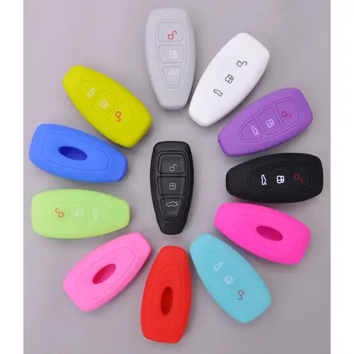 Auto Schlüssel Hülle Silikon Schutz Cover Rosa kompatibel mit Ford C-Max S-Max B-Max Galaxy Focus Mondeo Fiesta Kuga 3 Tasten KEYLESS SMARTKEY Auto Schlüssel Hülle Silikon Schutz Cover Rosa kompatibel mit Ford C-Max S-Max B-Max Galaxy Focus Mondeo Fiesta Kuga 3 Tasten KEYLESS SMARTKEY