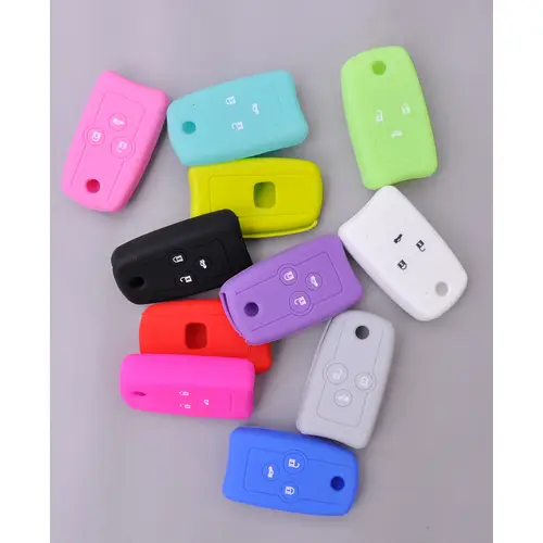 Auto Schlüssel Hülle Silikon Schutz Cover Weiß kompatibel mit Honda Accord Jazz Civic CR-V 3 Tasten Klappschlüssel Auto Schlüssel Hülle Silikon Schutz Cover Weiß kompatibel mit Honda Accord Jazz Civic CR-V 3 Tasten Klappschlüssel