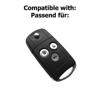 Auto Schlüssel Hülle Silikon Schutz Cover Weiß kompatibel mit Honda Accord Jazz Civic CR-V 3 Tasten Klappschlüssel Auto Schlüssel Hülle Silikon Schutz Cover Weiß kompatibel mit Honda Accord Jazz Civic CR-V 3 Tasten Klappschlüssel