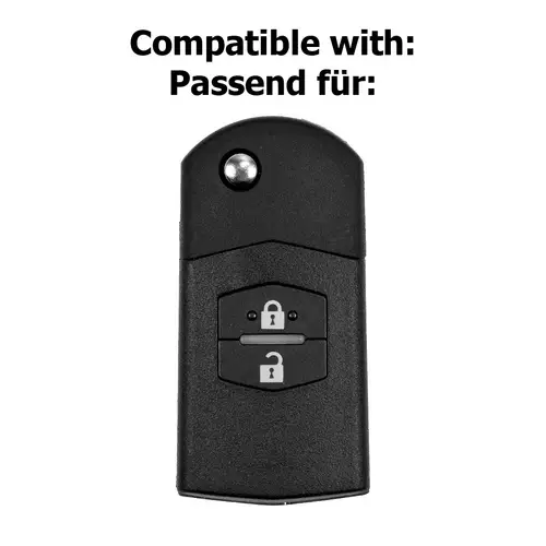 Auto Schlüssel Hülle Silikon Schutz Cover Grau kompatibel mit Mazda CX-7 CX-5 2 4 5 6 RX-8 2 Tasten Klappschlüssel Auto Schlüssel Hülle Silikon Schutz Cover Grau kompatibel mit Mazda CX-7 CX-5 2 4 5 6 RX-8 2 Tasten Klappschlüssel