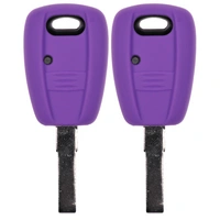 2x Auto Schlüssel Silikon Schutz Hülle Lila kompatibel mit FIAT Panda Brava Bravo Punto Stilo 1 Tasten Funk Fernbedienung 2x Auto Schlüssel Silikon Schutz Hülle Lila kompatibel mit FIAT Panda Brava Bravo Punto Stilo 1 Tasten Funk Fernbedienung
