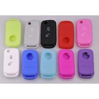 Auto Schlüssel Hülle Silikon Schutz Cover Weiß kompatibel mit Mercedes Benz SLK A-Klasse R170 W168 2 Tasten Klappschlüssel Auto Schlüssel Hülle Silikon Schutz Cover Weiß kompatibel mit Mercedes Benz SLK A-Klasse R170 W168 2 Tasten Klappschlüssel