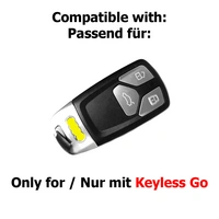 Auto Schlüssel Hülle Silikon Schutz Cover Dunkelgrau kompatibel mit Audi A4 S4 Q7 Q5 TT RS A5 S5 3 Tasten KEYLESS SMARTKEY Auto Schlüssel Hülle Silikon Schutz Cover Dunkelgrau kompatibel mit Audi A4 S4 Q7 Q5 TT RS A5 S5 3 Tasten KEYLESS SMARTKEY