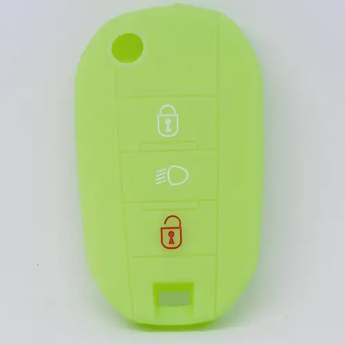 Auto Schlüssel Hülle Silikon Schutz Cover Fluoreszierend Grün kompatibel mit Peugeot 208 301 308 508 5008 2008 Expert Citroen C3 C4 Spacetourer Tra Auto Schlüssel Hülle Silikon Schutz Cover Fluoreszierend Grün kompatibel mit Peugeot 208 301 308 508 5008 2008 Expert Citroen C3 C4 Spacetourer Tra