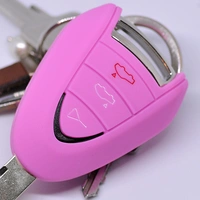 Auto Schlüssel Hülle Silikon Schutz Cover Rosa kompatibel mit Porsche 911 997 987 Boxster Cayman Funkschlüssel 3 Tasten Funk Fernbedienung Auto Schlüssel Hülle Silikon Schutz Cover Rosa kompatibel mit Porsche 911 997 987 Boxster Cayman Funkschlüssel 3 Tasten Funk Fernbedienung