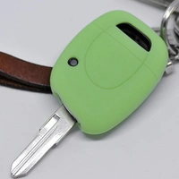 Auto Schlüssel Hülle Silikon Schutz Cover Fluoreszierend Grün kompatibel mit Renault Clio Twingo Kangoo 1 Tasten Funk Fernbedienung Auto Schlüssel Hülle Silikon Schutz Cover Fluoreszierend Grün kompatibel mit Renault Clio Twingo Kangoo 1 Tasten Funk Fernbedienung