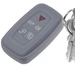 Auto Schlüssel Hülle Silikon Schutz Cover Dunkelgrau kompatibel mit Land Rover Range Rover LR4 5 Tasten KEYLESS SMARTKEY Auto Schlüssel Hülle Silikon Schutz Cover Dunkelgrau kompatibel mit Land Rover Range Rover LR4 5 Tasten KEYLESS SMARTKEY