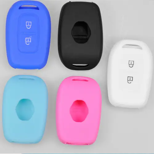 Auto Schlüssel Hülle Silikon Schutz Cover Weiß kompatibel mit Renault Kangoo Twingo Wind Modus Clio Fluence 2 Tasten Funk Fernbedienung Auto Schlüssel Hülle Silikon Schutz Cover Weiß kompatibel mit Renault Kangoo Twingo Wind Modus Clio Fluence 2 Tasten Funk Fernbedienung