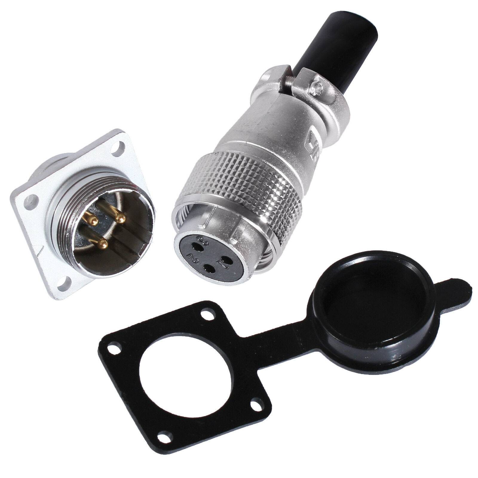 Flansch Stecker Flanschstecker Einbaustecker Steckverbindung Kupplung Ø20mm 6