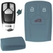 Auto Schlüssel Hülle Silikon Schutz Cover Dunkelgrau kompatibel mit Audi A4 S4 Q7 Q5 TT RS A5 S5 3 Tasten KEYLESS SMARTKEY Auto Schlüssel Hülle Silikon Schutz Cover Dunkelgrau kompatibel mit Audi A4 S4 Q7 Q5 TT RS A5 S5 3 Tasten KEYLESS SMARTKEY