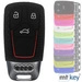 Auto Schlüssel Hülle Silikon Schutz Cover im Wabe Design Schwarz kompatibel mit Audi A4 A5 A6 A7 TT Q2 Q5 Q7 A8 Q8 3 Tasten KEYLESS SMARTKEY Auto Schlüssel Hülle Silikon Schutz Cover im Wabe Design Schwarz kompatibel mit Audi A4 A5 A6 A7 TT Q2 Q5 Q7 A8 Q8 3 Tasten KEYLESS SMARTKEY