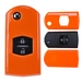 Auto Schlüssel Kunststoff Hülle ABS Plastik Schutz Cover Orange kompatibel mit Mazda Klappschlüssel Auto Schlüssel Kunststoff Hülle ABS Plastik Schutz Cover Orange kompatibel mit Mazda Klappschlüssel