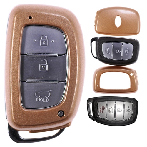 Auto Schlüssel Kunststoff Hülle ABS Plastik Schutz Cover Gold kompatibel mit Hyundai Tucson i40 i10 i20 ix35 KEYLESS SMARTKEY Auto Schlüssel Kunststoff Hülle ABS Plastik Schutz Cover Gold kompatibel mit Hyundai Tucson i40 i10 i20 ix35 KEYLESS SMARTKEY