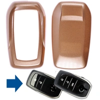Auto Schlüssel Kunststoff Hülle ABS Plastik Schutz Cover Gold kompatibel mit Toyota RAV4 Corolla Avensis KEYLESS SMARTKEY Auto Schlüssel Kunststoff Hülle ABS Plastik Schutz Cover Gold kompatibel mit Toyota RAV4 Corolla Avensis KEYLESS SMARTKEY