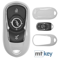 Auto Schlüssel Kunststoff Hülle ABS Plastik Schutz Cover Weiß kompatibel mit Opel Astra K Corsa E Zafira Insignia B KEYLESS SMARTKEY Auto Schlüssel Kunststoff Hülle ABS Plastik Schutz Cover Weiß kompatibel mit Opel Astra K Corsa E Zafira Insignia B KEYLESS SMARTKEY