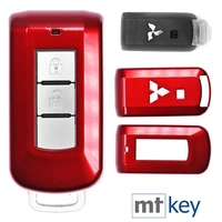 Auto Schlüssel Kunststoff Hülle ABS Plastik Schutz Cover Rot kompatibel mit Mitsubishi ASX L200 Outlander Pajero KEYLESS SMARTKEY Auto Schlüssel Kunststoff Hülle ABS Plastik Schutz Cover Rot kompatibel mit Mitsubishi ASX L200 Outlander Pajero KEYLESS SMARTKEY
