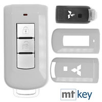 Auto Schlüssel Kunststoff Hülle ABS Plastik Schutz Cover Weiß kompatibel mit Mitsubishi ASX L200 Outlander Pajero KEYLESS SMARTKEY Auto Schlüssel Kunststoff Hülle ABS Plastik Schutz Cover Weiß kompatibel mit Mitsubishi ASX L200 Outlander Pajero KEYLESS SMARTKEY