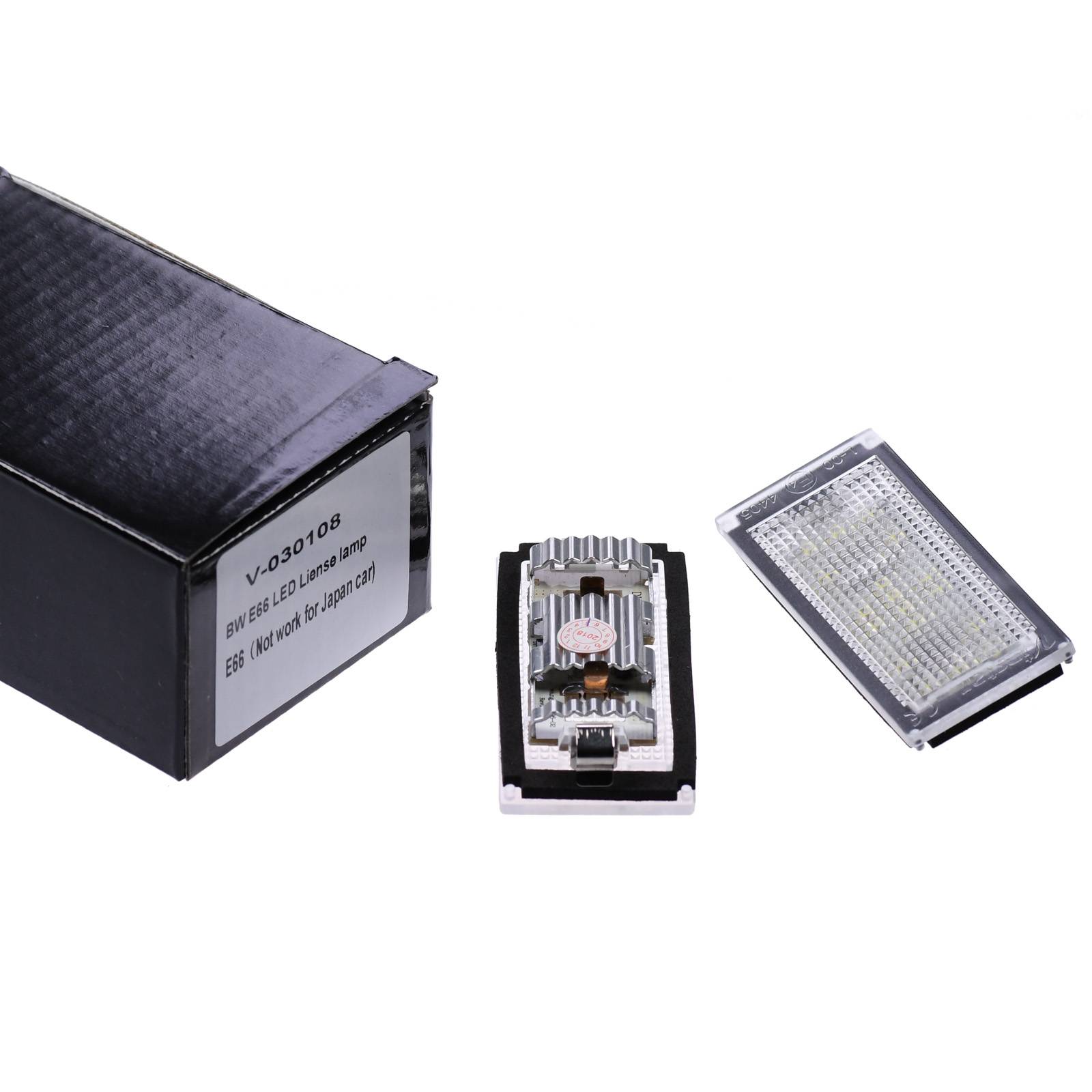 Vinstar LED Kennzeichenbeleuchtung kompatibel mit BMW 7er E65 E66 E67 Limousine 2005-2008