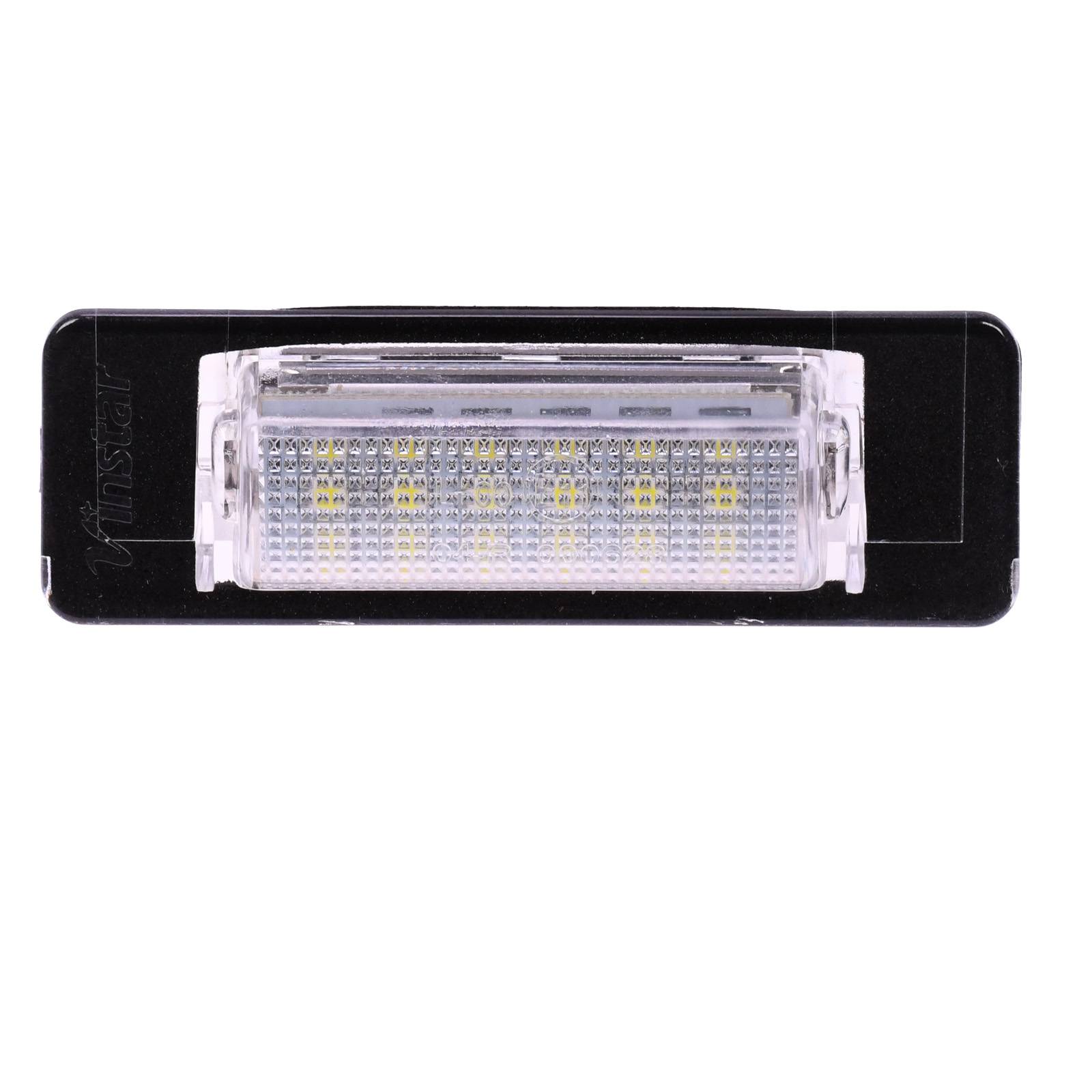 Vinstar LED Kennzeichenbeleuchtung E-geprüft CAN-Bus 18 LEDs je Modul 6000 Kelvin kompatibel mit W202 06.1997-2001, W210 1995-2002