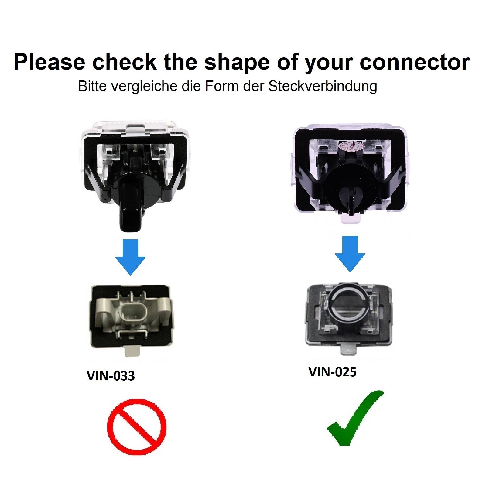 Vinstar LED Kennzeichenbeleuchtung kompatibel mit Mercedes Benz W204 W212 W216 W221 W207 C207