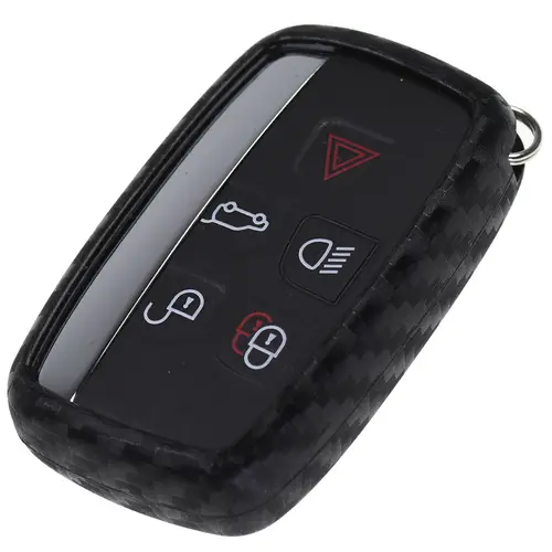 Auto Schlüssel Silikon Schutz Hülle im Carbon Look kompatibel mit Land Rover Evogue Discovery 4 Range Rover Jaguar F-Pace KEYLESS SMARTKEY Auto Schlüssel Silikon Schutz Hülle im Carbon Look kompatibel mit Land Rover Evogue Discovery 4 Range Rover Jaguar F-Pace KEYLESS SMARTKEY