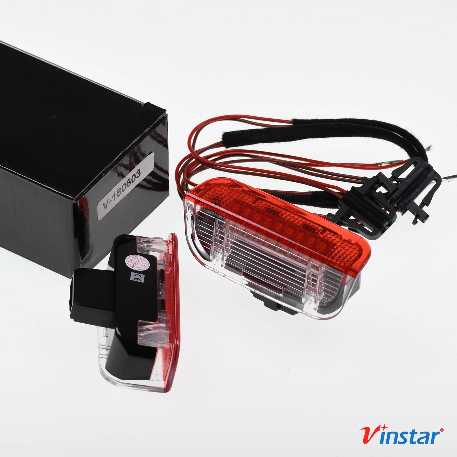 2x Vinstar LED Tür Beleuchtung Einstiegsbeleuchtung kompatibel mit Porsche Cayenne 92A ab 2011