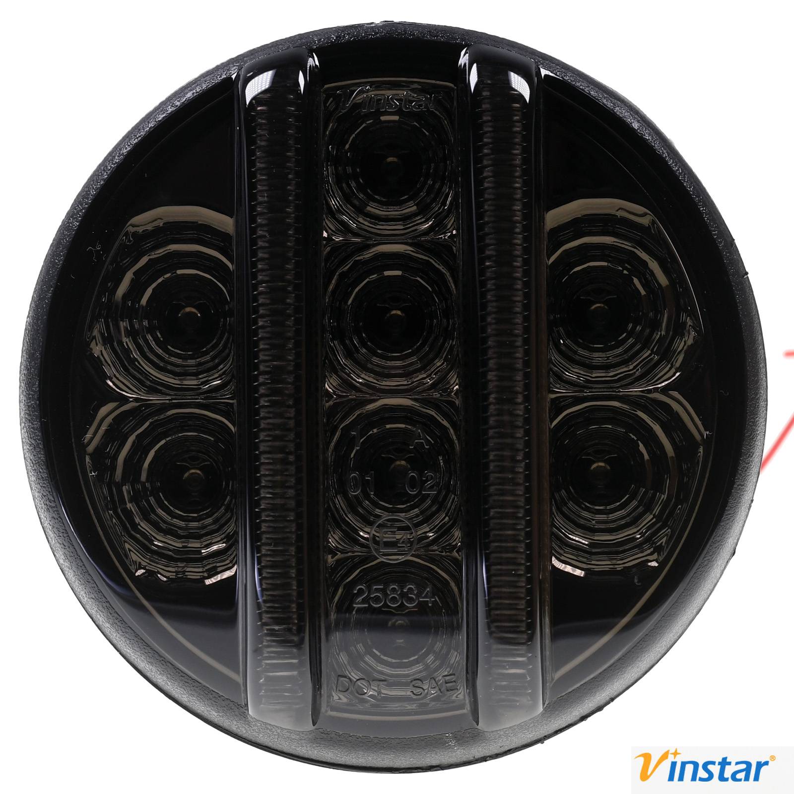 2x Vinstar Smoke getönte LED Front Blinker Standlicht kompatibel mit Wrangler JK 2007-2015