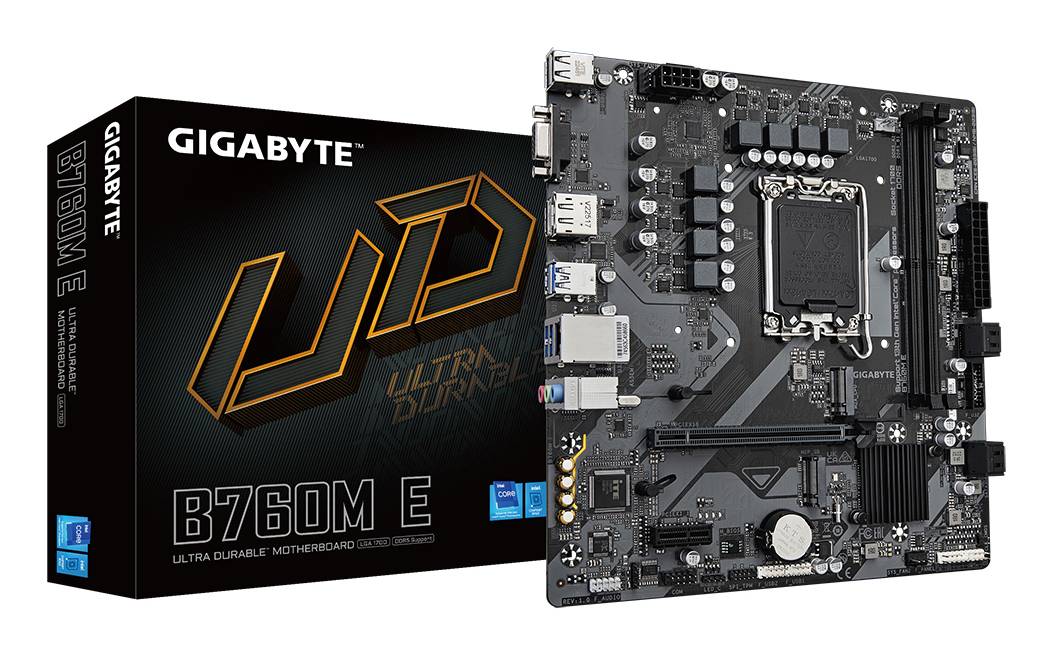 Gigabyte B760M E (B760,S1700,mATX,DDR5)