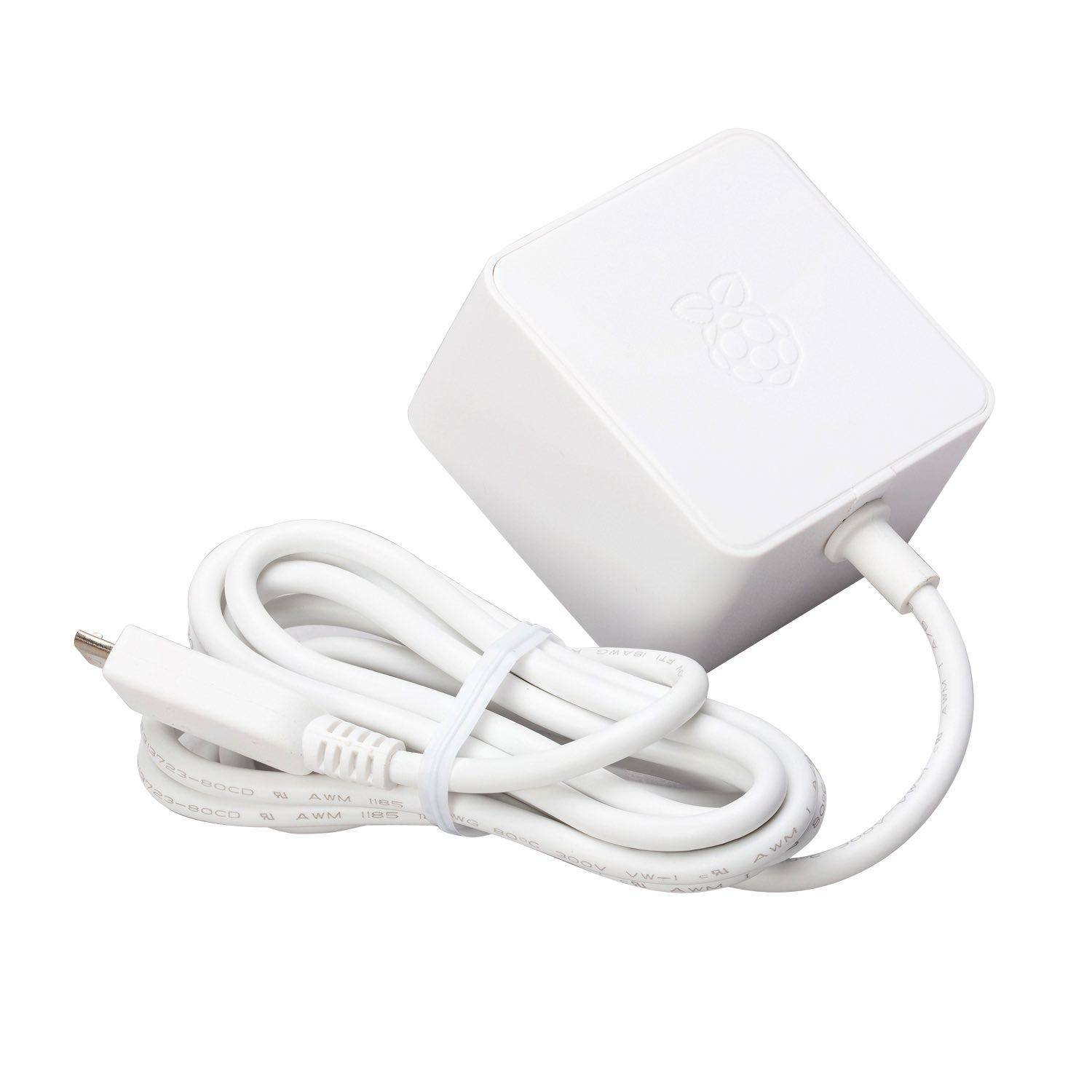 offizielles Raspberry Pi Micro USB Netzteil 5,1V / 2,5A, EU, weiß