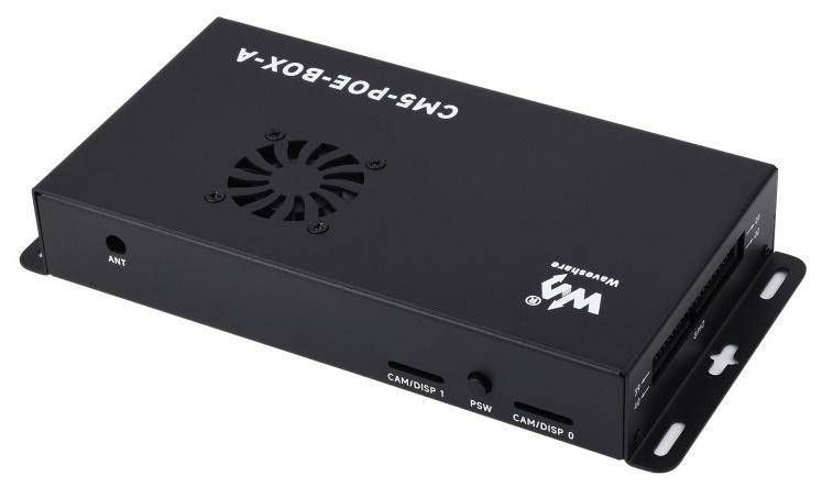 Waveshare CM5-POE-BOX-A, POE NVMe Mini Computer Kit, für CM5, mit Netzteil / Gehäuse, 5V/5A