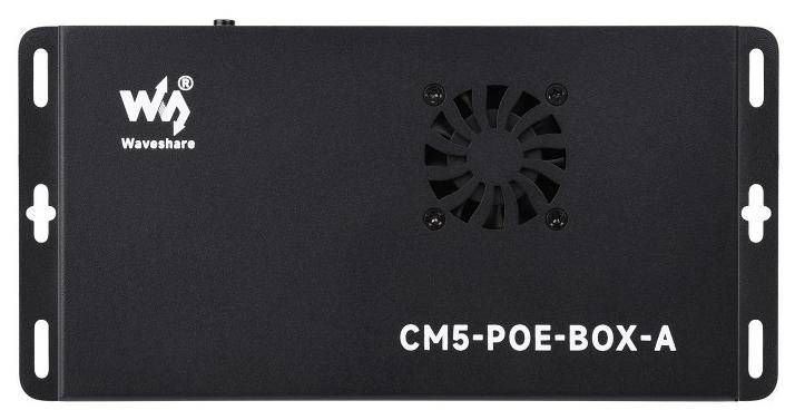 Waveshare CM5-POE-BOX-A, POE NVMe Mini Computer Kit, für CM5, mit Netzteil / Gehäuse, 5V/5A