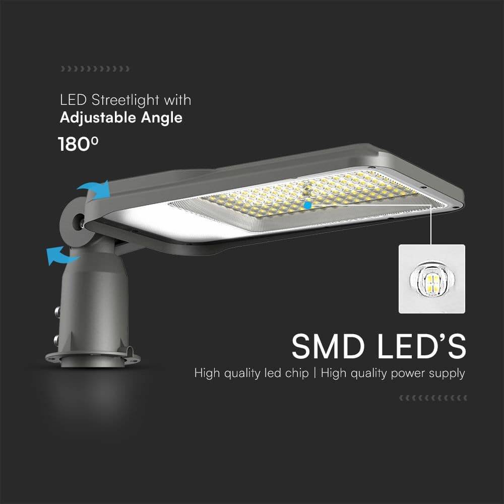 V-TAC LED-Straßenleuchte, VT-55ST, EEK: E, 50 W, 4700 lm, 4700 K, IP65, sw