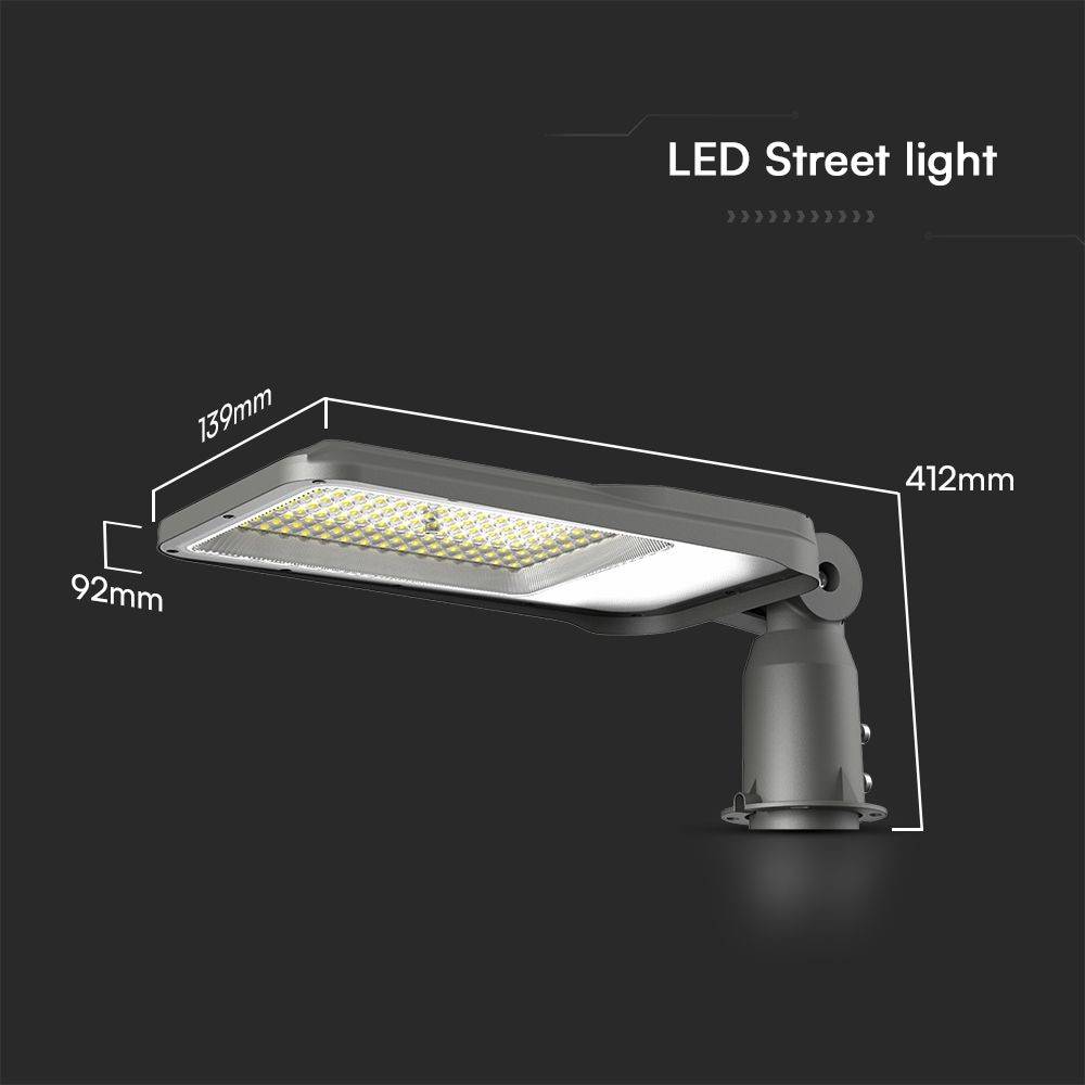 V-TAC LED-Straßenleuchte, VT-55ST, EEK: E, 50 W, 4700 lm, 4700 K, IP65, sw