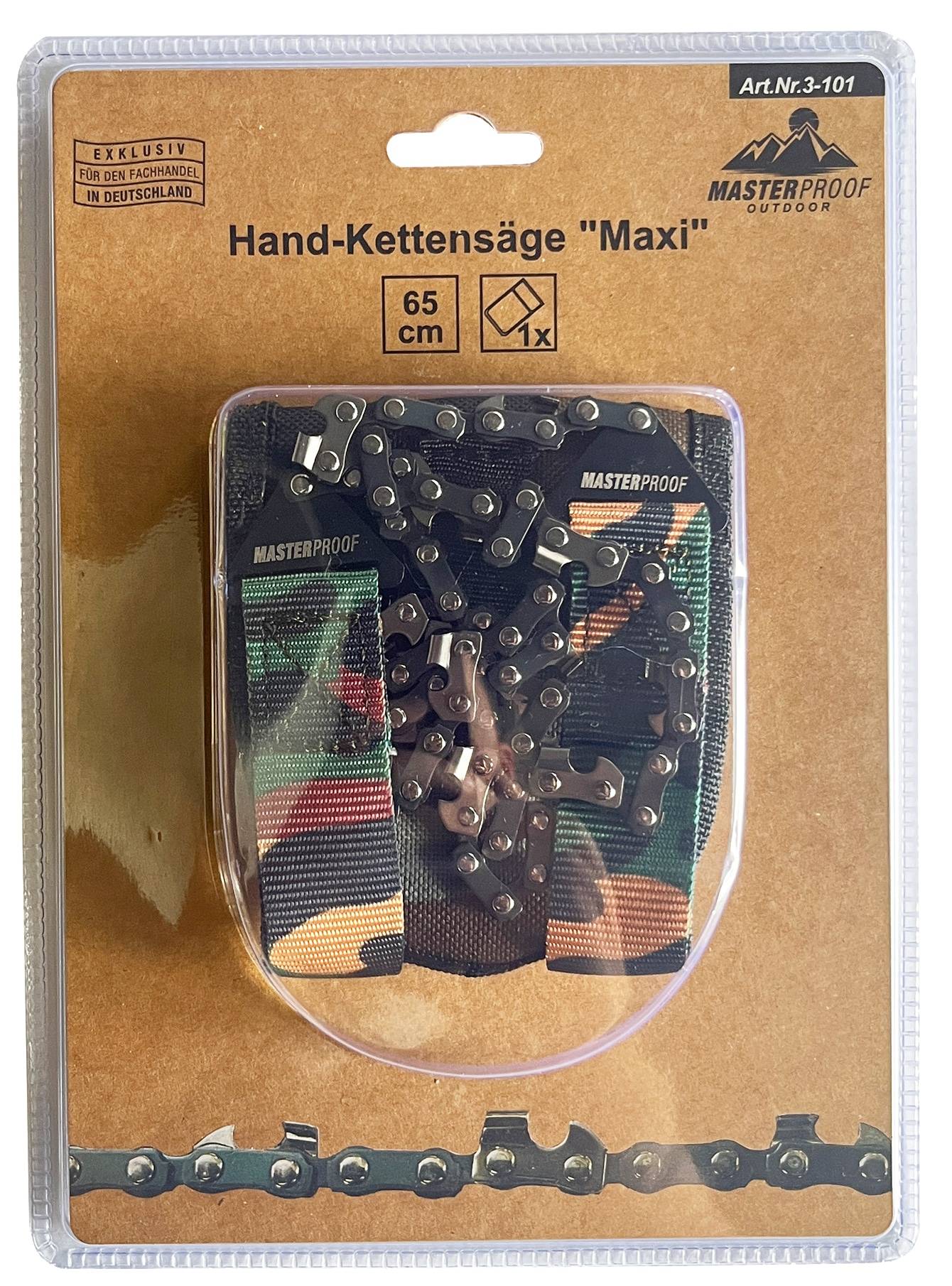 MASTERPROOF Hand-Kettensäge, "maxi", 65 cm