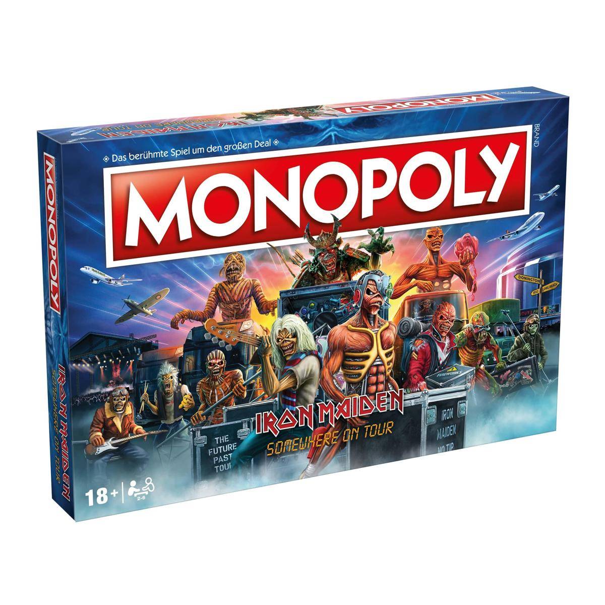 Monopoly Iron Maiden (DE),Brettspiel, 2-6 Spieler, ab 8 Jahre